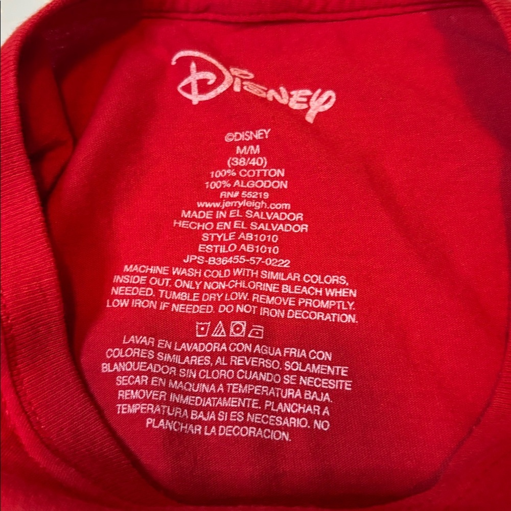 Disney Dad Mickey Mouse Ears Graphic Tee Red Men’s Medium - Picture 6 of 7
